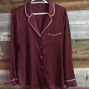 Silky Burgundy Blouse